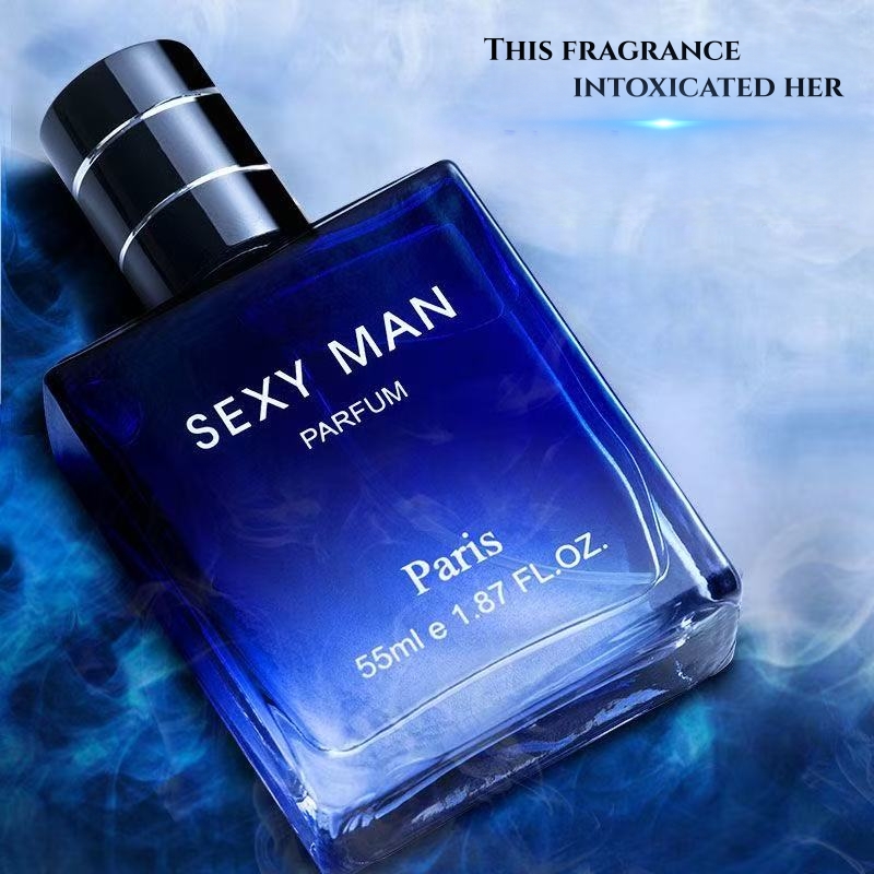 Perfume Fragrance Blue - Parfum męski Parisian Gentleman, pasiakowy niebieski,