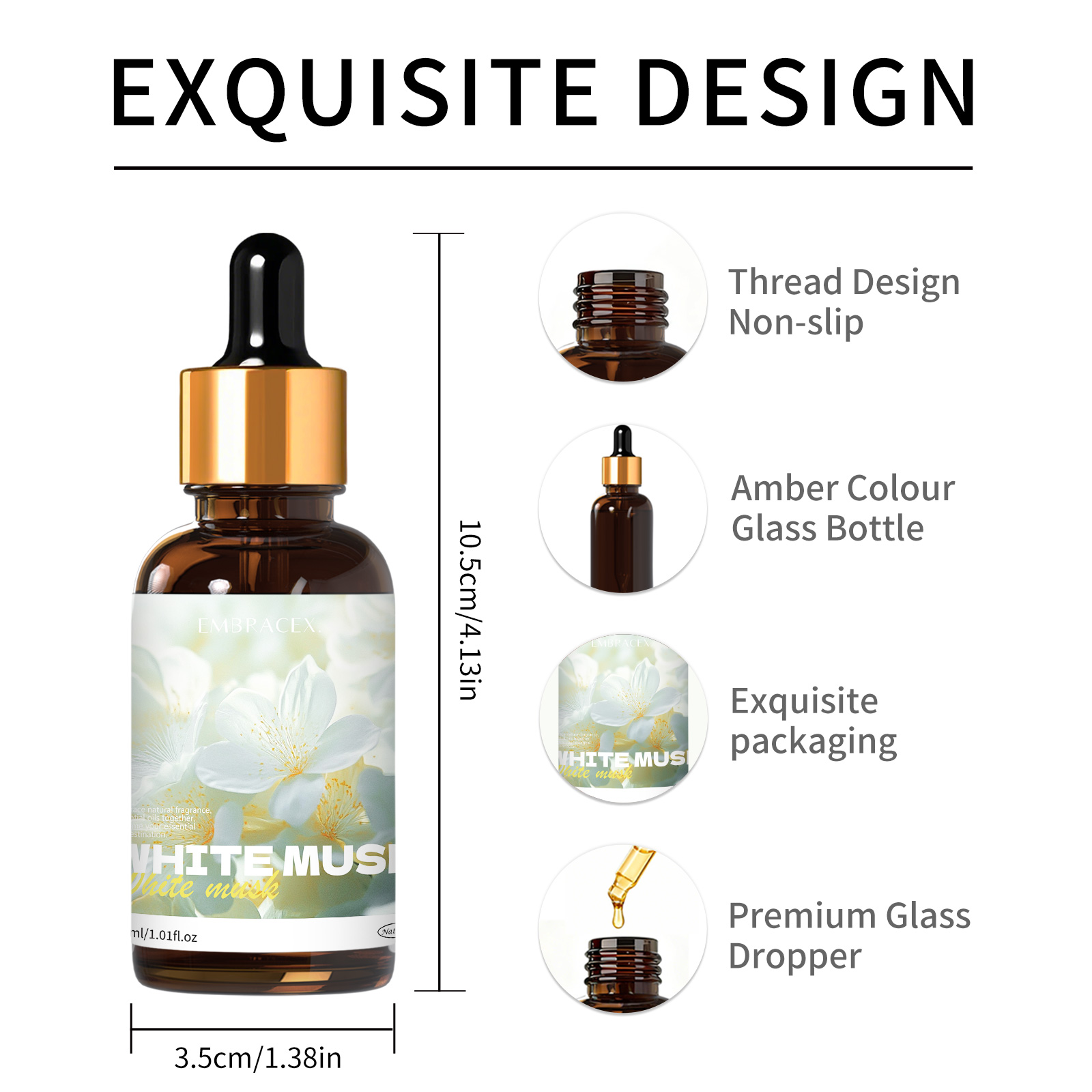 30ml Olejek Zapachowy Białe Pi – Musk White Oil recenzja i cena